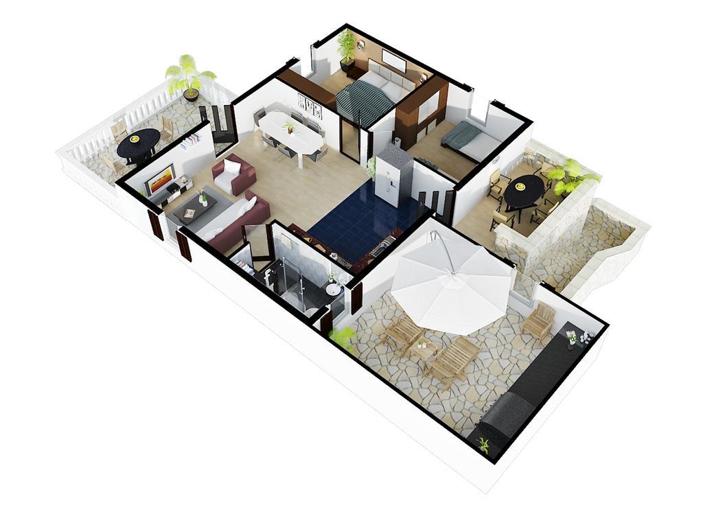Villa More 3 Apartments A-10, A-11 And A-12 , 4-4-6 Beds Bobovisca ภายนอก รูปภาพ